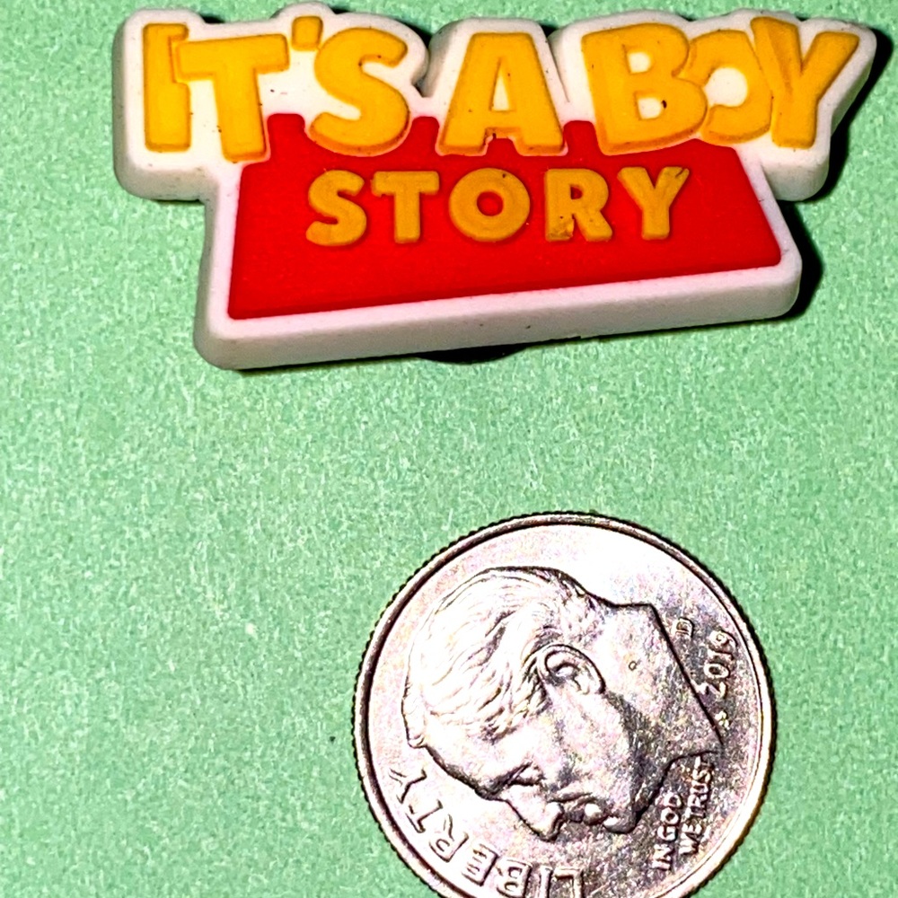 (10 for $15) It’s a Boy Story Statement Crocs Shoes Charms